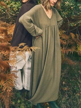 The Simple Folk Meadow Dress S Olive Green